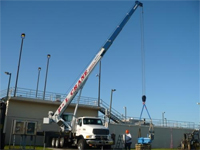 On site in Tampa providing crane service to a local company.